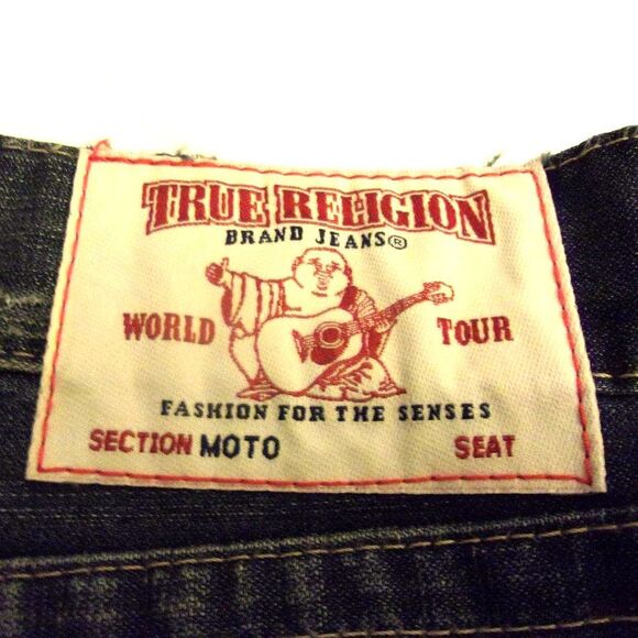 True Religion Slim Moto Distressed Colored Jeans Size 42-44 New Men - Picture 6 of 15